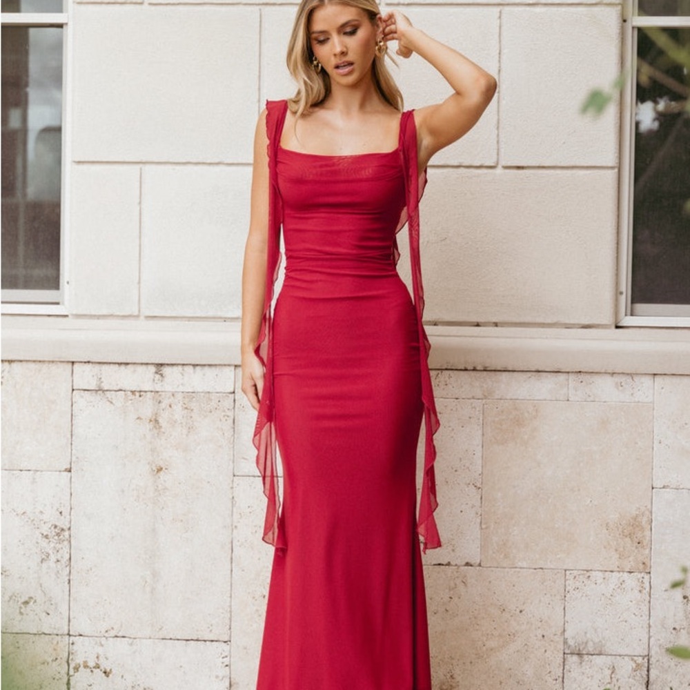 Elegant Red Evening Gown never worn!